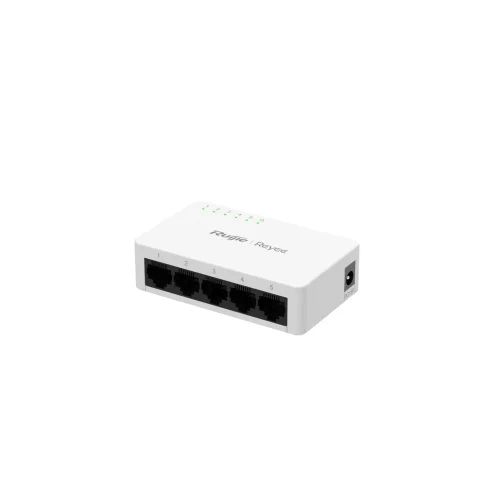 Reyee Switch RG-ES05G-L (5-Port 10/100/1000 Mbps Unmanaged Non-PoE Switch, Plastic Case) — Kommutatorlar və marşrutlayıcılar, Bakı