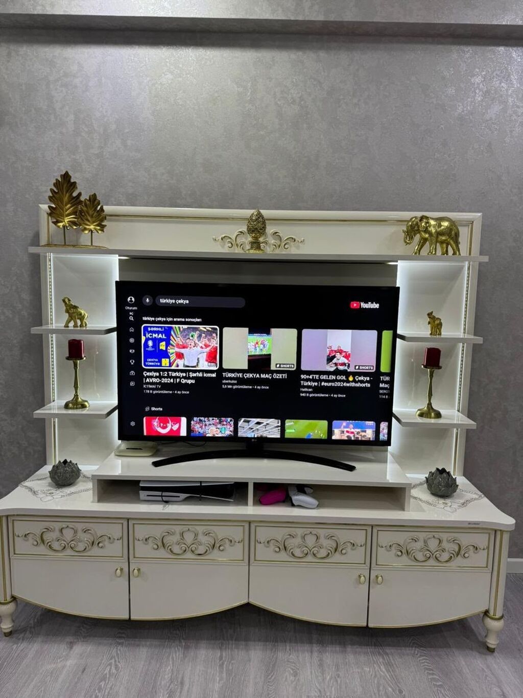 İşlənmiş, Düz TV altlığı, Polkalı, Laminat, Türkiyə — Televizor altlıqları və standlar, Bakı (2)