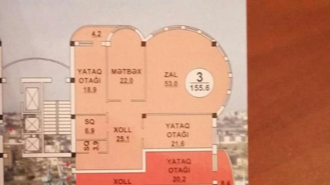 Satılır 3 otaqlı yeni tikili 156 m² — Mənzil, Bakı (7)