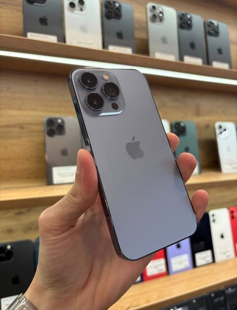 IPhone 13 Pro, 128 GB, Sierra Blue, Zəmanət, Simsiz şarj, Face ID — Digah