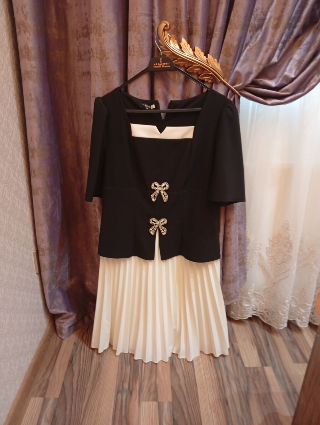 Mehin Collection qadın paltarı - Rəng: qara- - Ölçü: 44 etiketli — Axşam paltarları, Masazır (3)