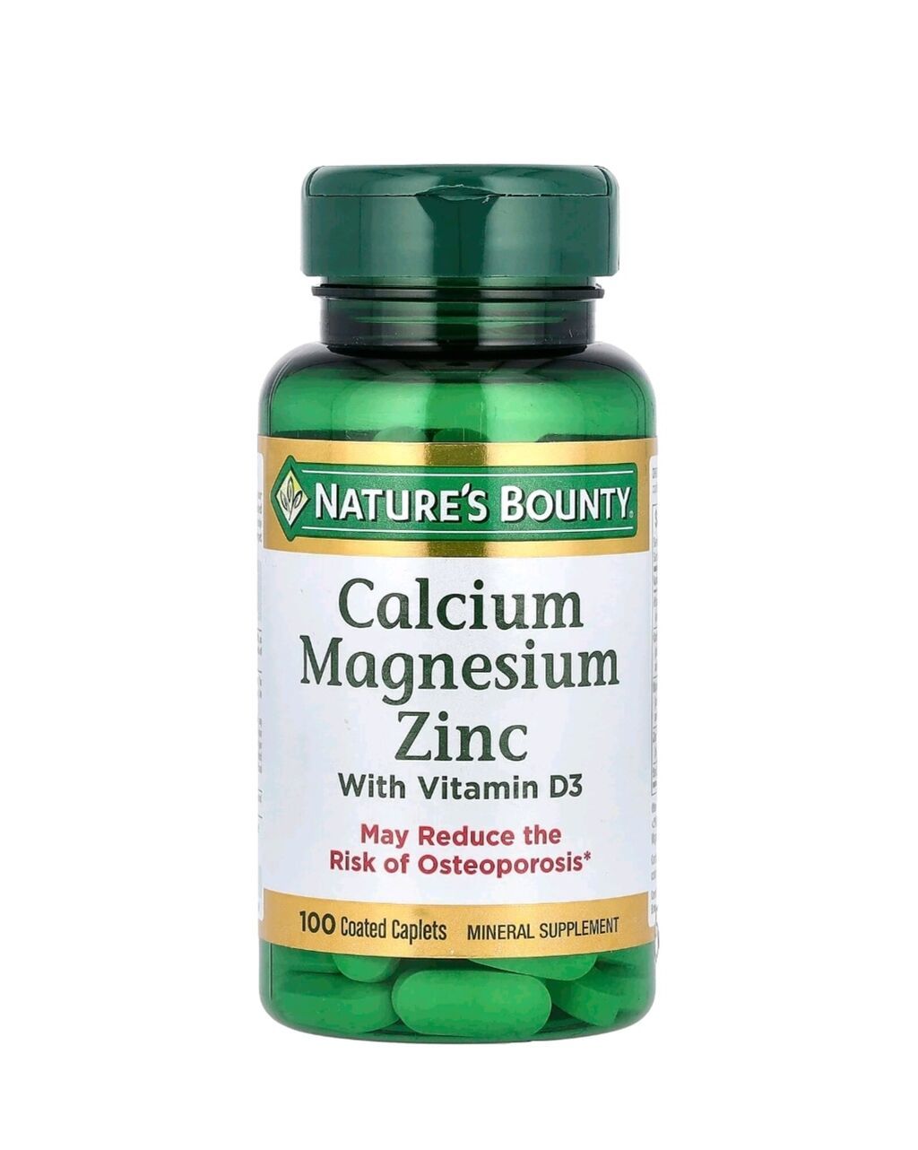 Nature’s Bounty Calcium Magnesium Zinc with Vitamin D3 – mineral — Vitaminlər və qida əlavələri, Gəncə