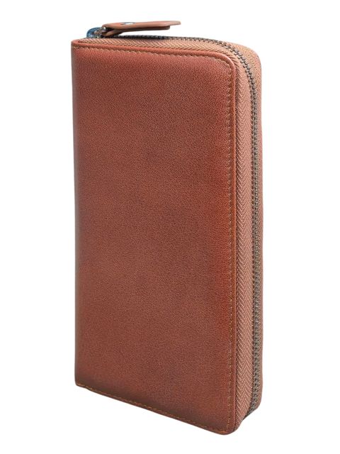Pul kisəsi təbii dəri, uniseks, 19x10 sm, 12 kart bölməsi, Türkiyə istehsalı, qəhvəyi - Overland_2700_Brown — Bakı