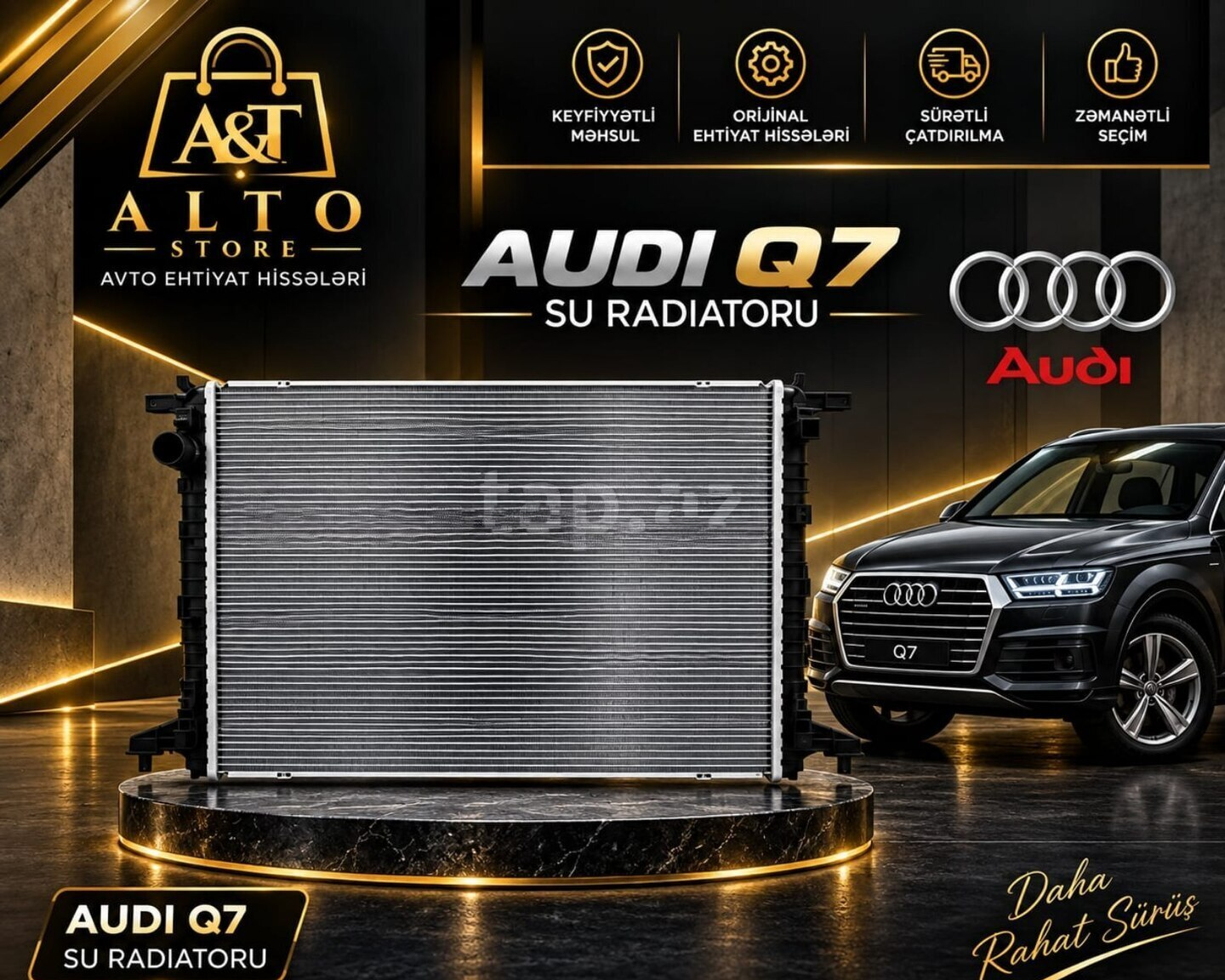 Su radiatoru Audi Q7 — Soyutma sistemi, Bakı