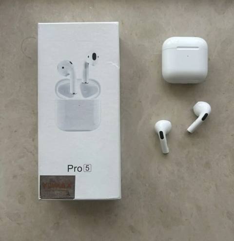 Yeni Simsiz (Bluetooth) Qulaqcıqlar, rəng - Ağ — AMEDA 555-EGM — Электроника