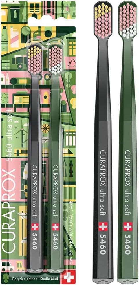 Curaprox 5460 Recycled Edution duo 2li firça — Bakı