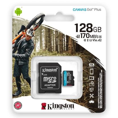 Kingston Canvas Go Plus microSD 128GB SDCG3/128GB — Kompüterlər və noutbuklar, Bakı