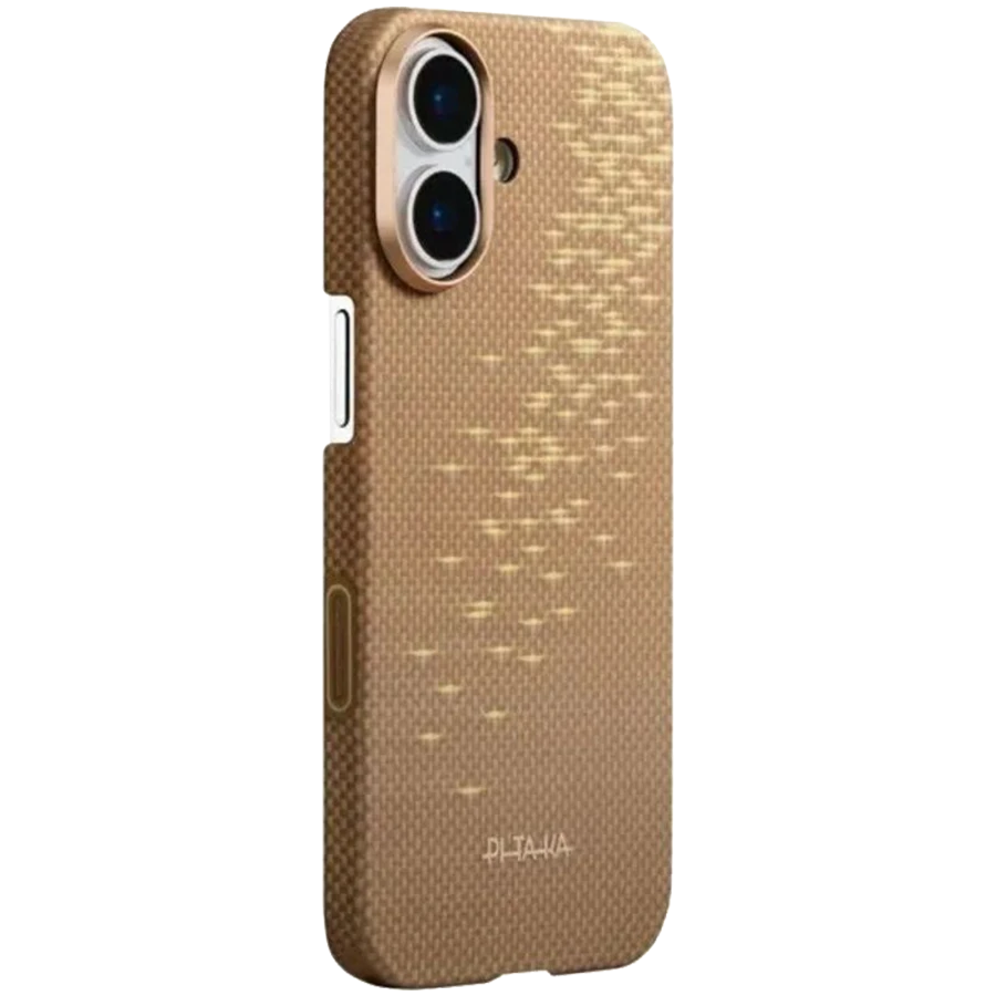 Qoruyucu örtük Pıtaka Ultra-Slim MagSafe ilə iPhone 17 üçün, Golden Glint — Şarj cihazları, Bakı (2)