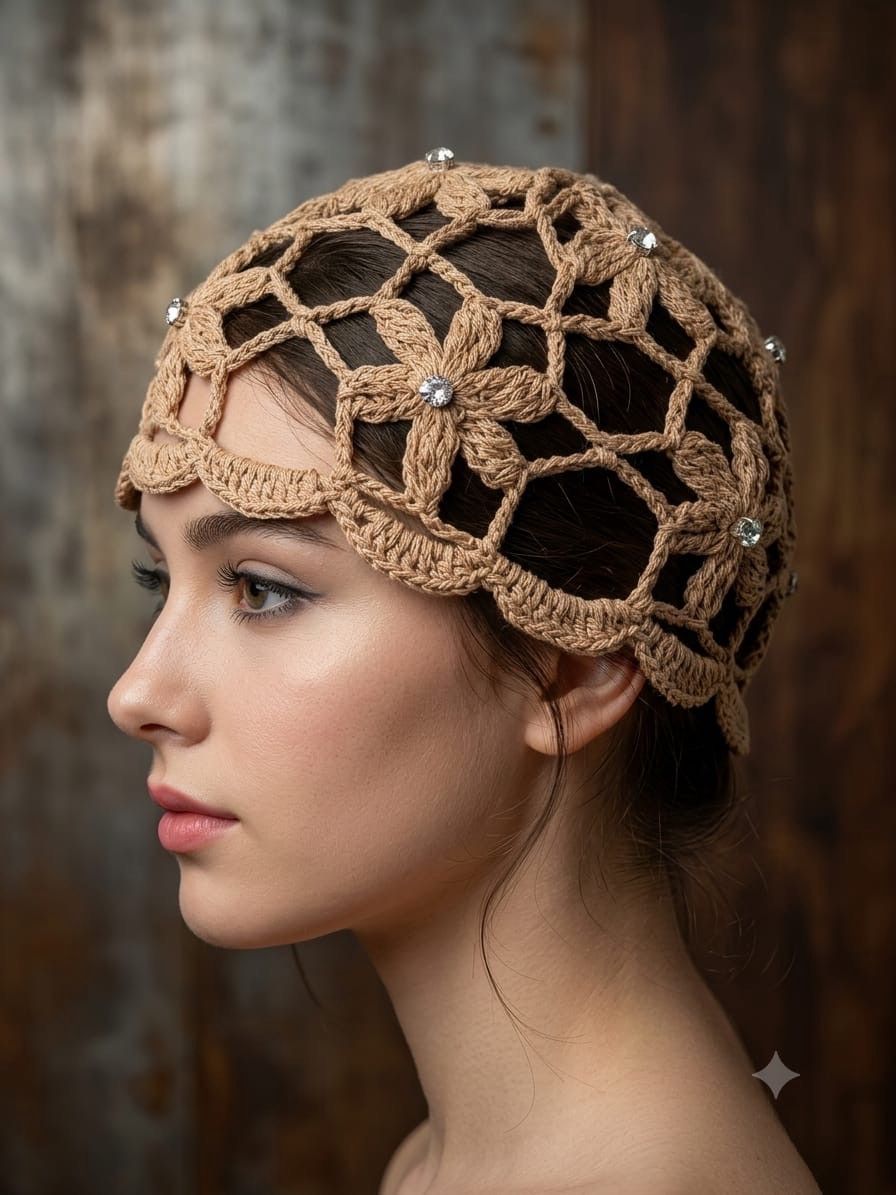 Beret, qəhvəyi, pambıq/trikotaj, ölçü Onesize — Mallar, Bakı (2)