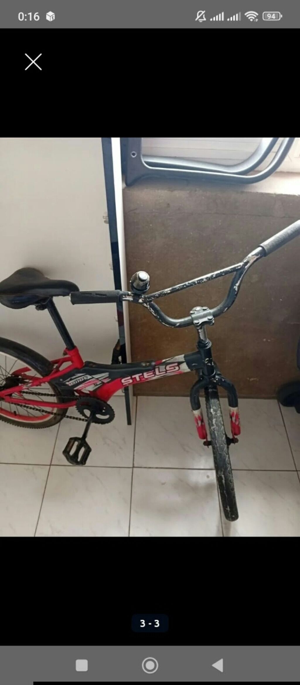 Uşaq velosipedi – Stels BMX tipli - Rəng: qırmızı-qara - Çərçivə — Uşaq velosipedləri, Bakı (2)