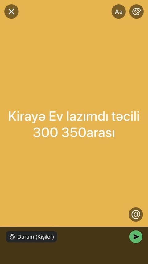 Axtarış: Kirayə ev – Büdcə aralığı: 300–350 — Masazır