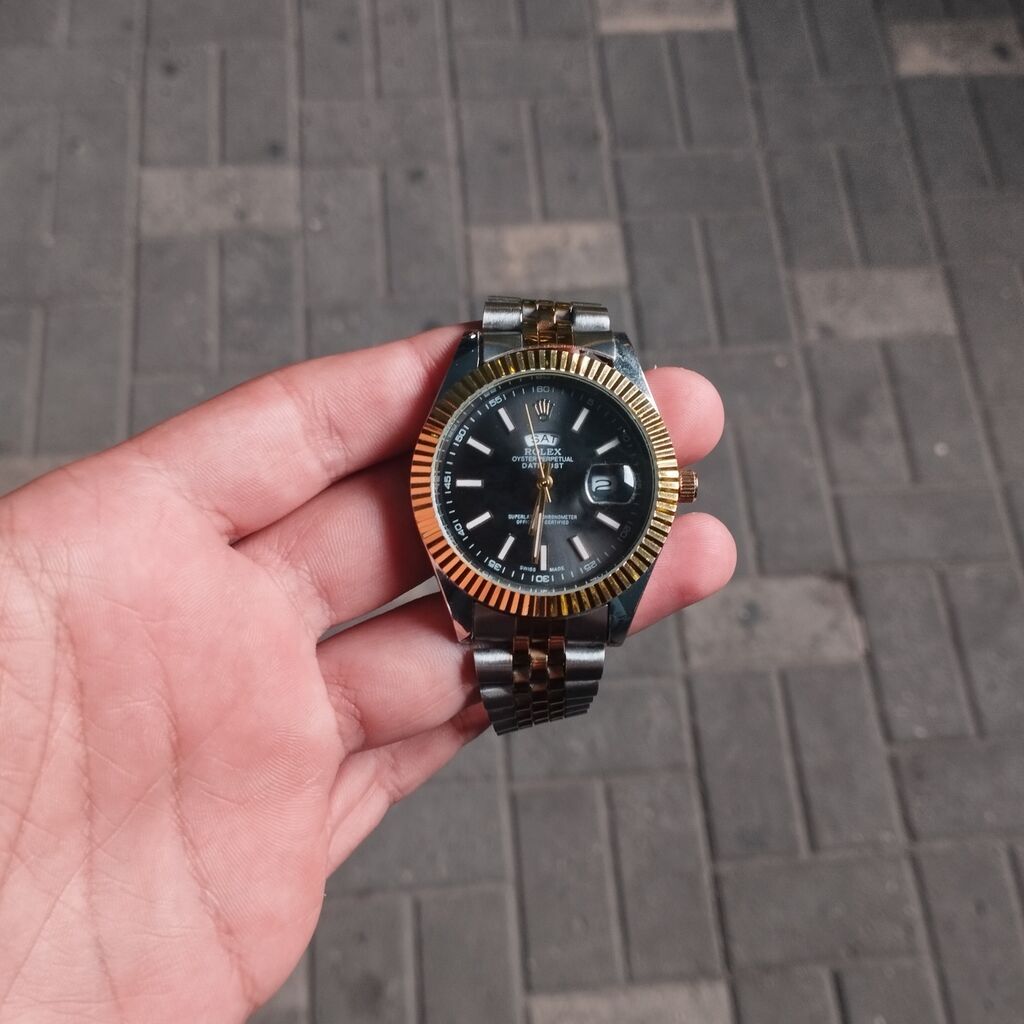 Rolex növ qol saatı cızıqı bele yoxdu bezproblem işdeyir qutusuda var — Qol saatları, Sumqayıt (2)