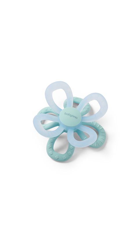 Diş çıxaran Babyono Flower 1596/02, 0+, silikon, göy — Bakı