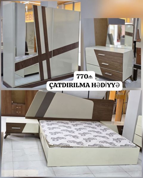 *770₼ Yataq mebel desti* *Qıymet 770 azn* *Çatdırılma pulsuzdur* — Bakı