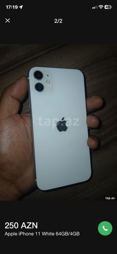IPhone 11, 64 GB, Ağ, Face ID — Balakən