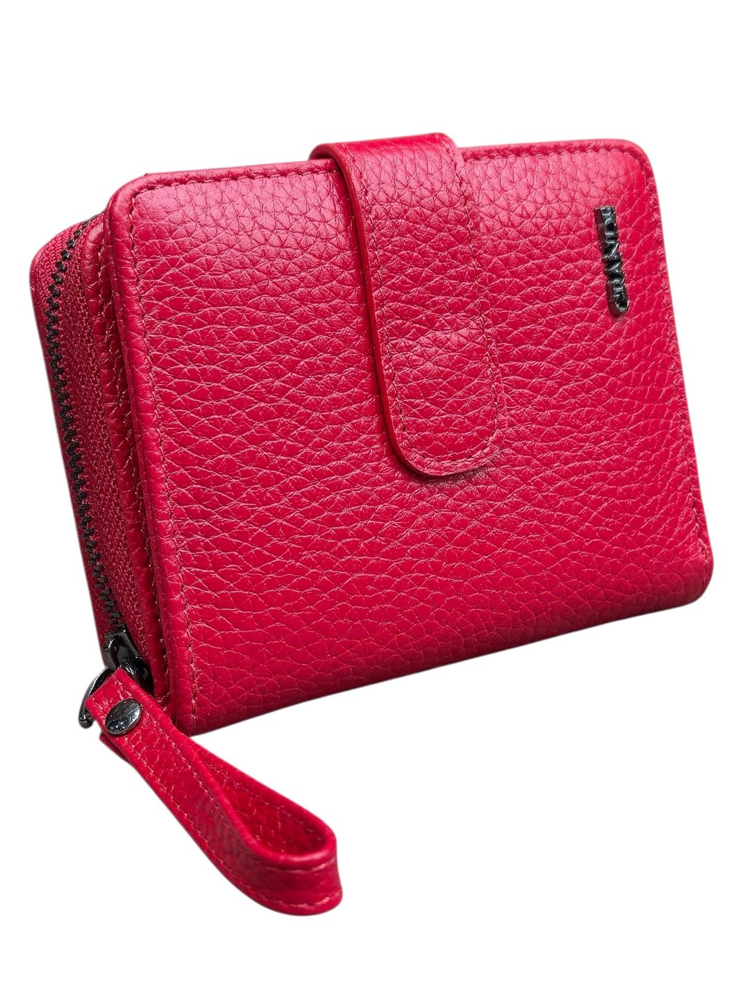 Qadınlar üçün pulqabı, təbii dəridən, qırmızı, 6 kart bölməsi, 11.5x9.5 sm, Türkiyə istehsalı - Grande_2824_Red — Mallar, Bakı (2)