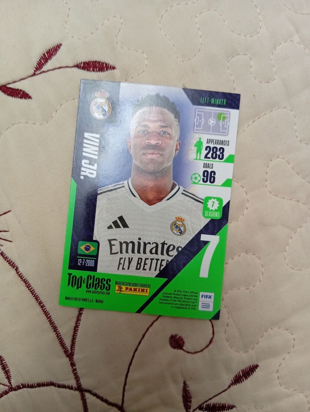 Panini “Top Class” kolleksiya kartı – Vini Jr. (Real Madrid) — Digər, Bakı (2)