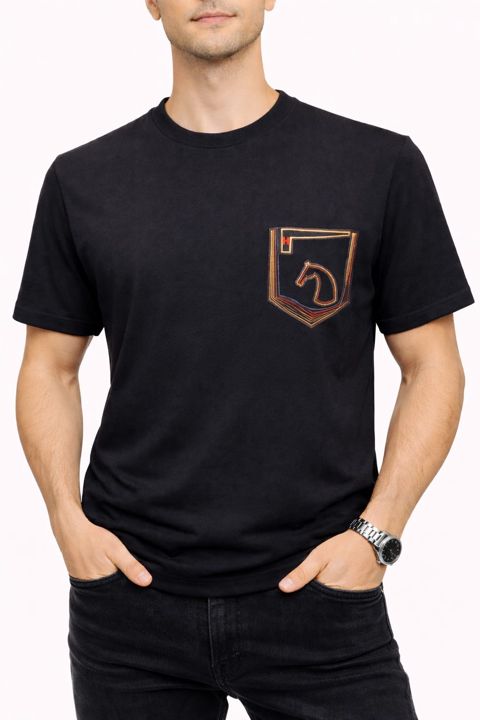 Kişilər üçün futbolka A5052, qara, ölçü 3XL — Bakı
