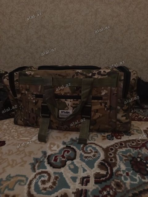 Kamo rəngli iri tutumlu duffel çanta - Naxış: çoxrəngli kamuflyaj — Bakı