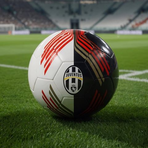 Futbol topu BYP, Juventus, Ağ/Qara, ölçü 5 — Bakı