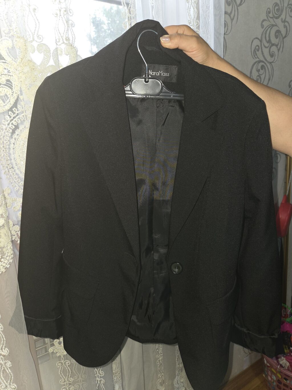 NaraMaxx qadın blazer ceket - Rəng: qara - Model: klassik, tək düyməli — Caketi, Mehdiabad (2)