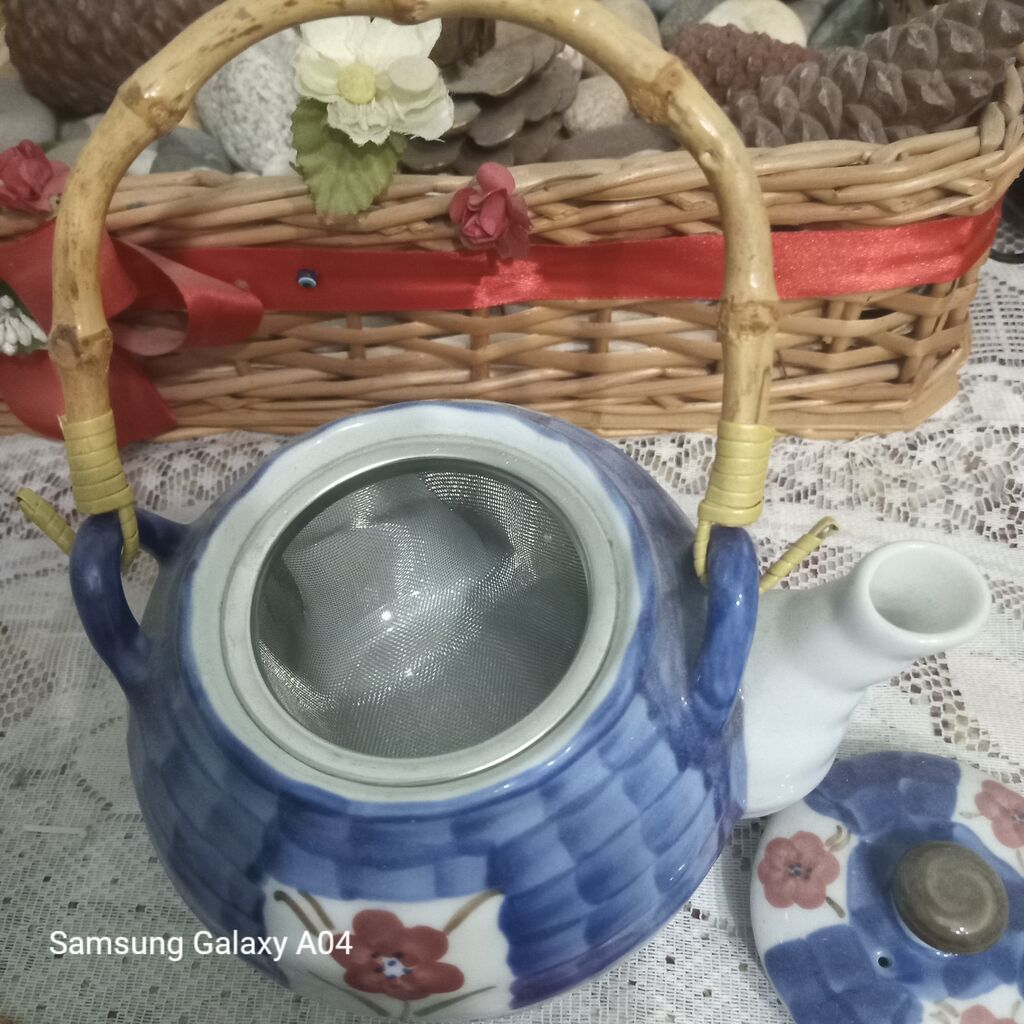 Çay dəsti, rəng - Mavi, Keramika — Süfrə qabı, Bakı (3)
