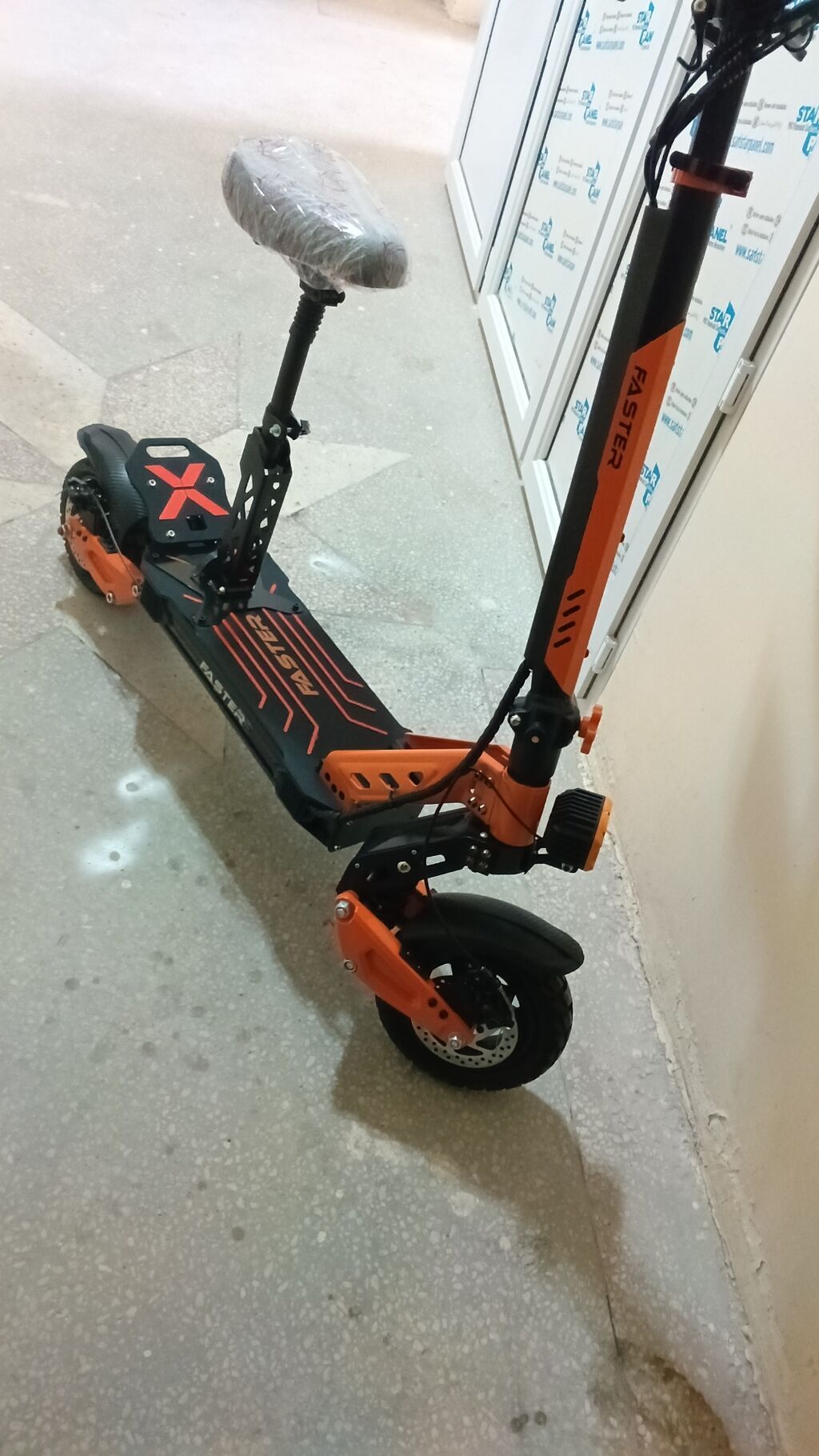 Elektrik skuter – Faster (oturacaqlı) Xüsusiyyətlər: - Güclü, yekə — Skuterlər, Masazır (3)