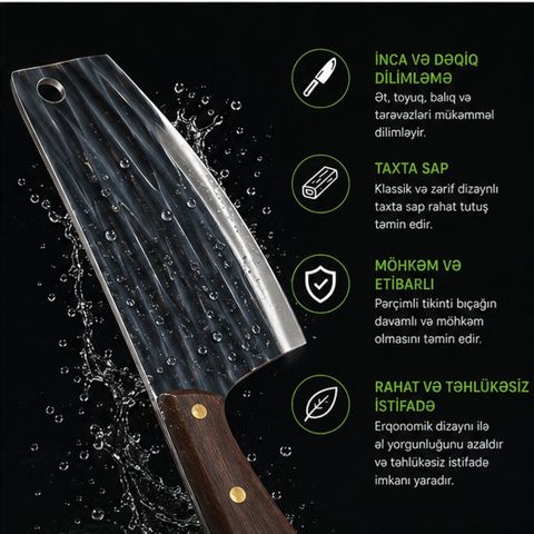 Aşpaz bıçağı, paslanmayan polad, 100 mm — Bakı