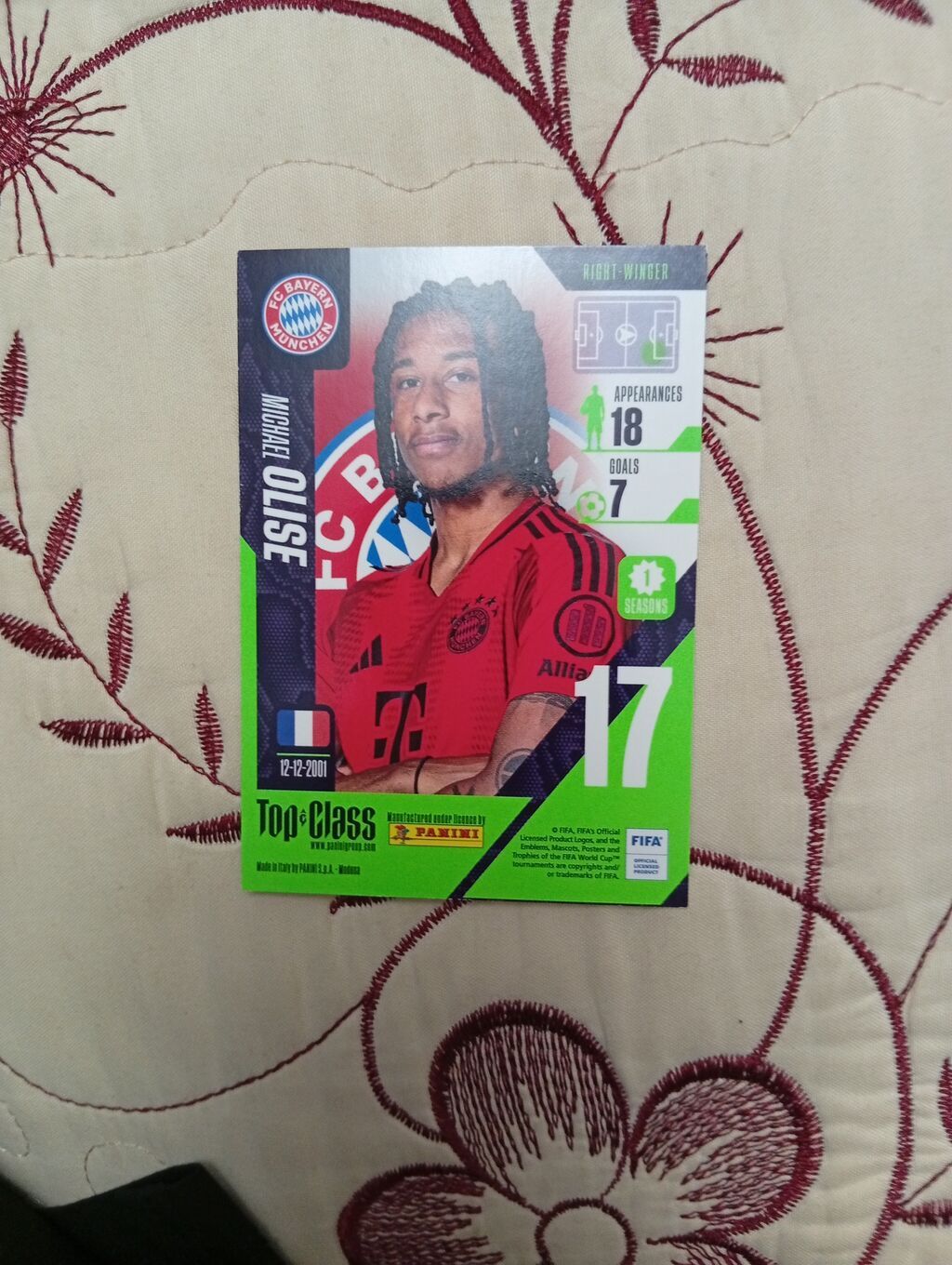 Panini Top Class futbol kartı – Michael Olise (Right Winger) - Brend — Digər, Bakı (2)