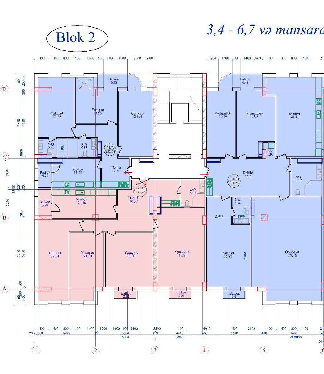 Satılır 6 otaqlı yeni tikili 320 m² — Mənzil, Bakı (3)