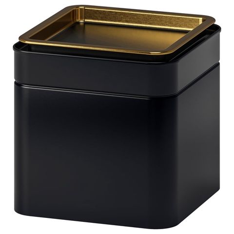 Saxlama üçün banka IKEA Blomning, metal, qara/qızılı, 10x10x10 sm — Bakı