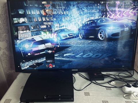 Sony PlayStation 3 Slim oyun konsolu dəsti 40+oyun 2 pult 1il zamanet — Bakı