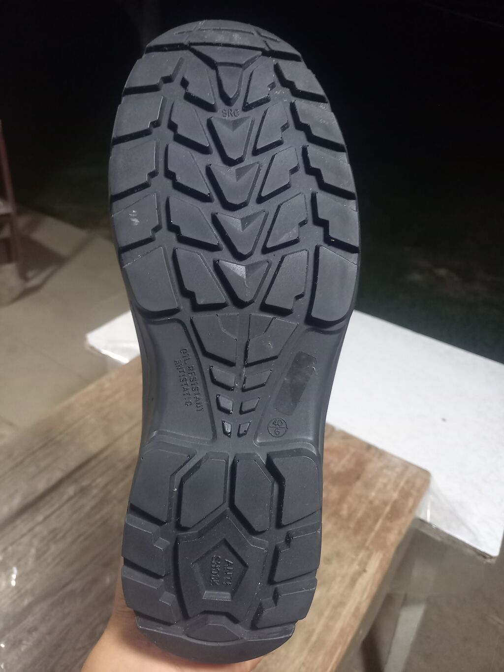 Qara rəngli yüksək boğazlı iş/ hərbi tipli çəkmələr - Material — Botinka, Salyan (2)