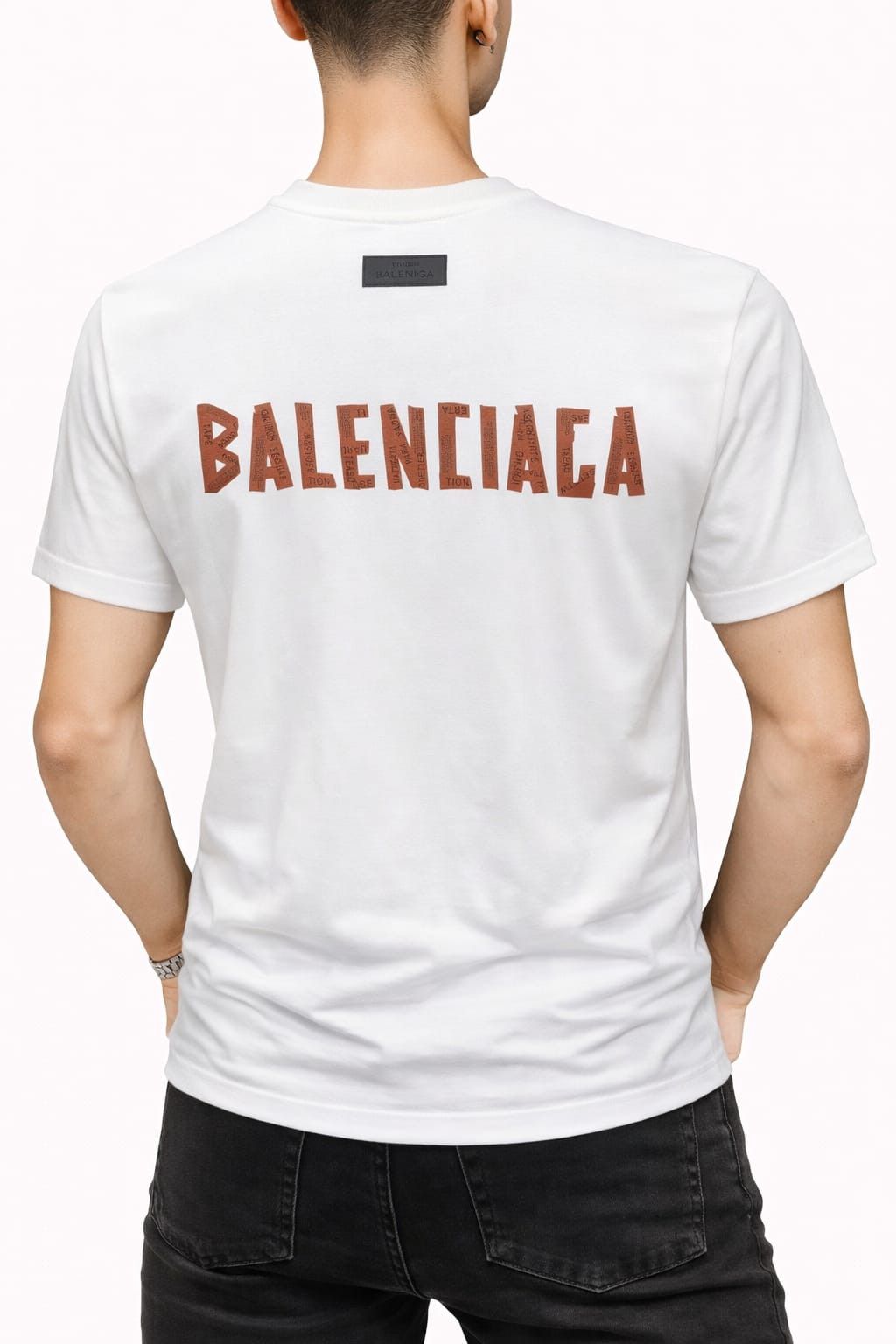 Kişilər üçün futbolka B5024, ağ, parça, ölçü 3XL — Mallar, Bakı (2)