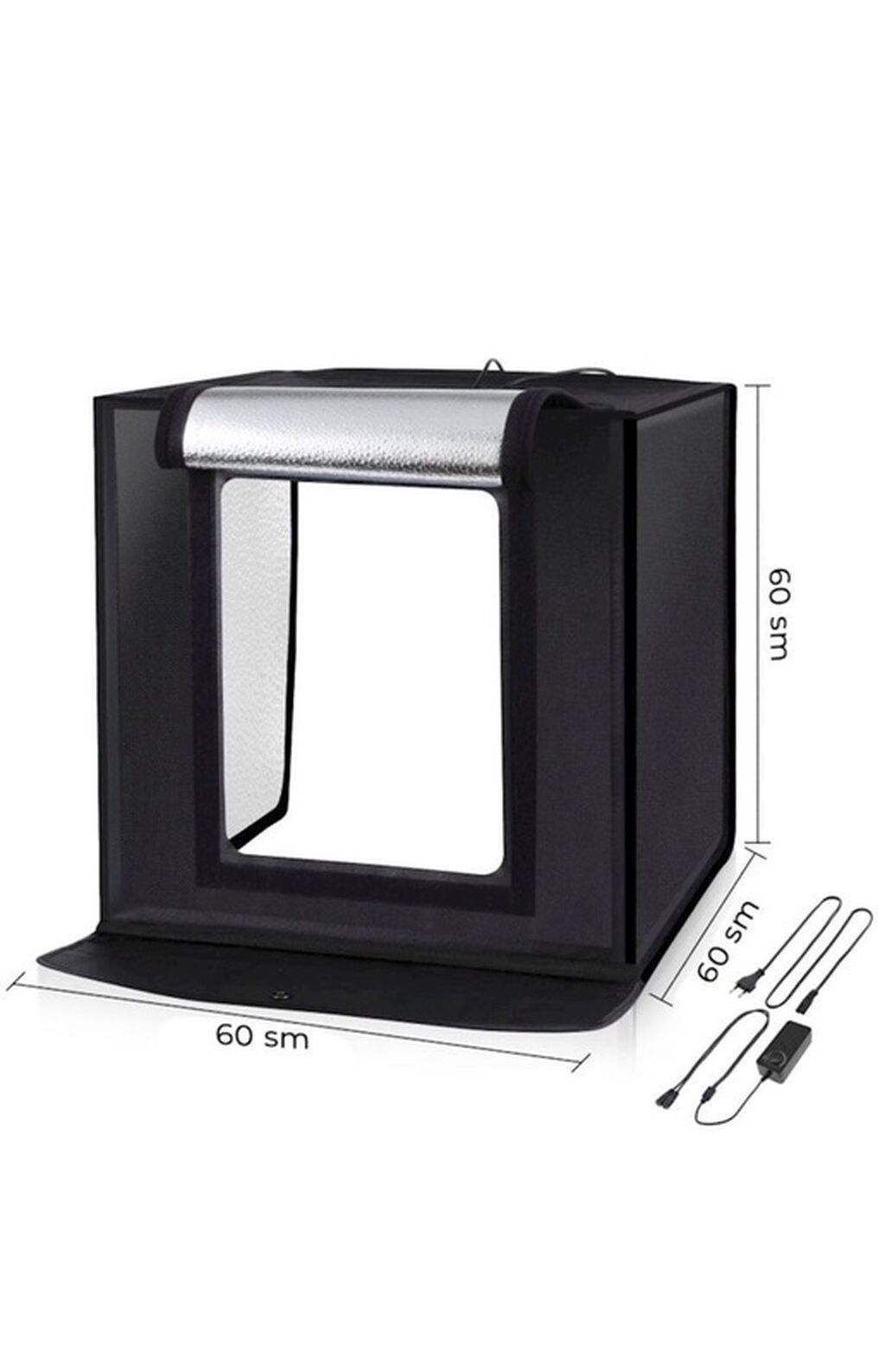 Puluz Foto Light Box – 60×60×60 sm portativ fotoqutu Məhsulunuzun — İşıq avadanlığı və aksesuarlar, Masazır (3)