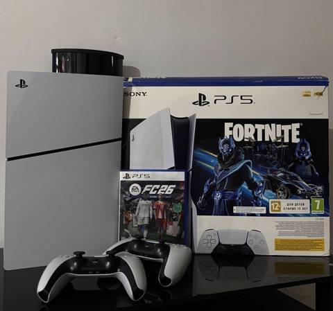 PlayStation 5 (PS5) slim oyun seti Komplekt: - PS5 konsolu (ağ — 900 ₼ · Bakı, Nərimanov · Oyun konsolları PlayStation 5 (PS5) slim oyun seti Komplekt: - PS5 konsolu (ağ — Bakı