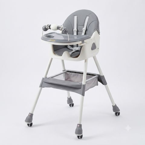 Uşaq yedirmə oturacağı Kidilo E560 Arls, metal, 6+ ay, boz — Bakı
