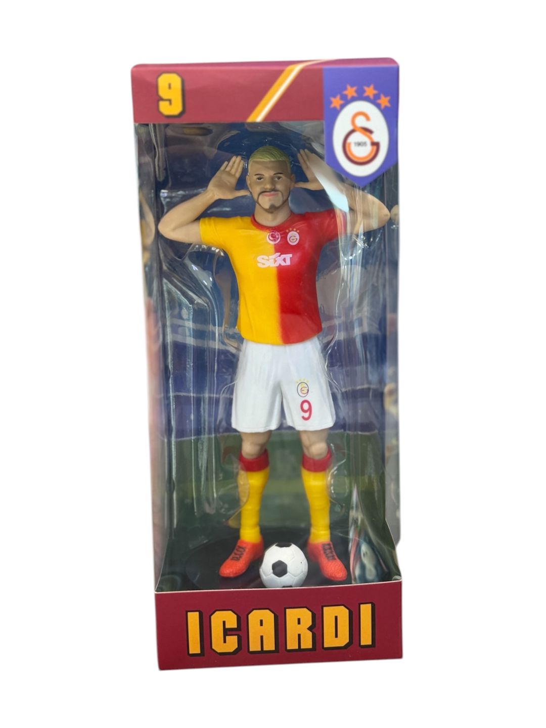 Heykəlcik futbolçu Icardi 9, plastik, 20x5x20 sm — Heykəlciklər və fiqurlar, Bakı