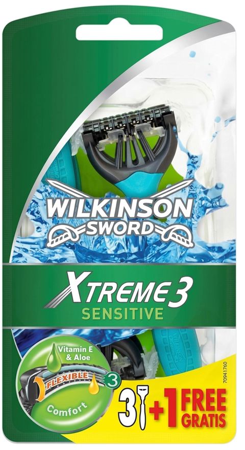 Birdəfəlik ülgüclər Wilkinson Sword Xtreme 3 Sensitive kişilər üçün 3+1 əd — Bakı