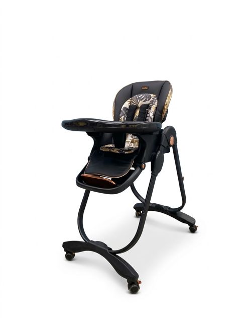 Uşaq yedizdirmə oturacağı Kidilo 268 SCRQ01, eko-dəri/metal/plastik, 1-3 yaş, qara — Bakı