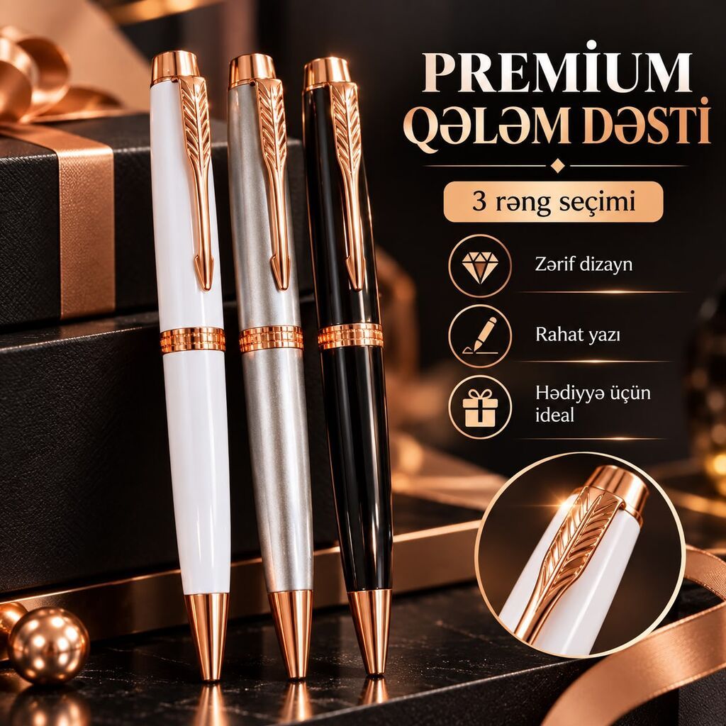 Premıum Qələm – zəriflik və rahat .Məllimələr gununə ozəl hədiyyə — Ofis malları, Bakı (3)