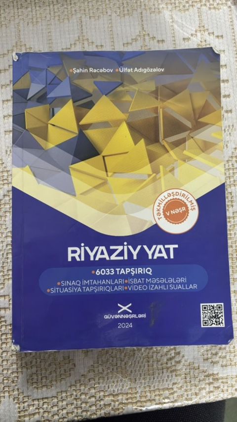 Məhsul: Riyaziyyat hazırlıq vəsaiti Güvən– “Riyaziyyat: 6033 tapşırıq” — Bakı