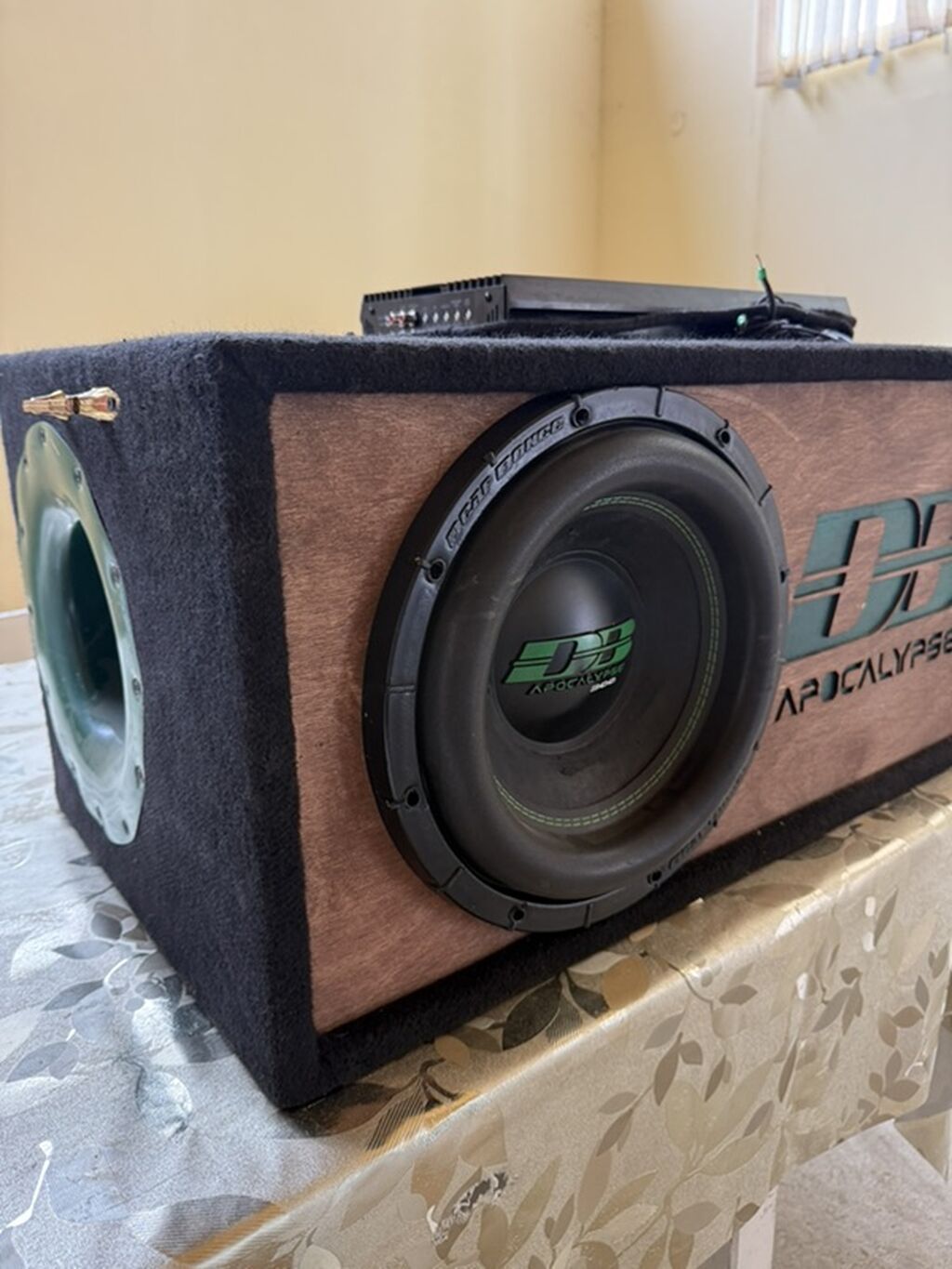 DB Apocalypse 2000rms 4000wat bass qutusu + Soundmax monoblok — Avtomobil akustikası, Şəmkir (5)