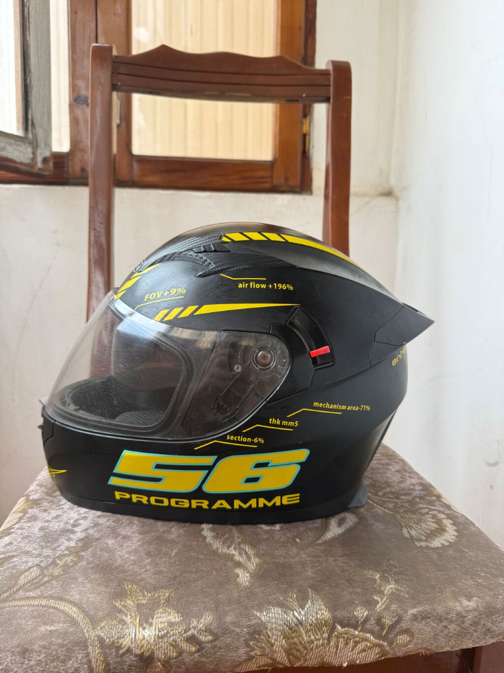 Motorsiklet dəbilqəsi – DFG “56 Programme” (full-face) - Rəng və — Motosiklet geyimi, Bakı (4)