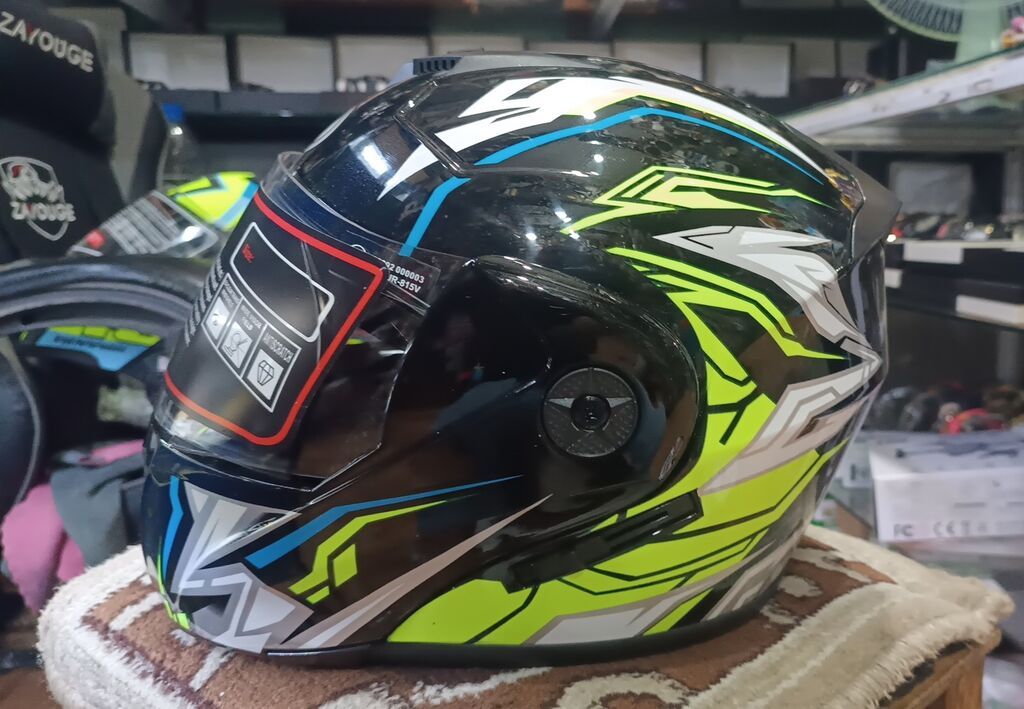 Motorsiklet dəbilqəsi – tam üzlü çənəsi açılan 95-azn(full-face) model — Motosiklet geyimi, Bakı (3)
