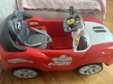 Uşaq elektrik maşını – Khakey Dream Car - Rəng: qırmızı/ağ gövdə — Bakı