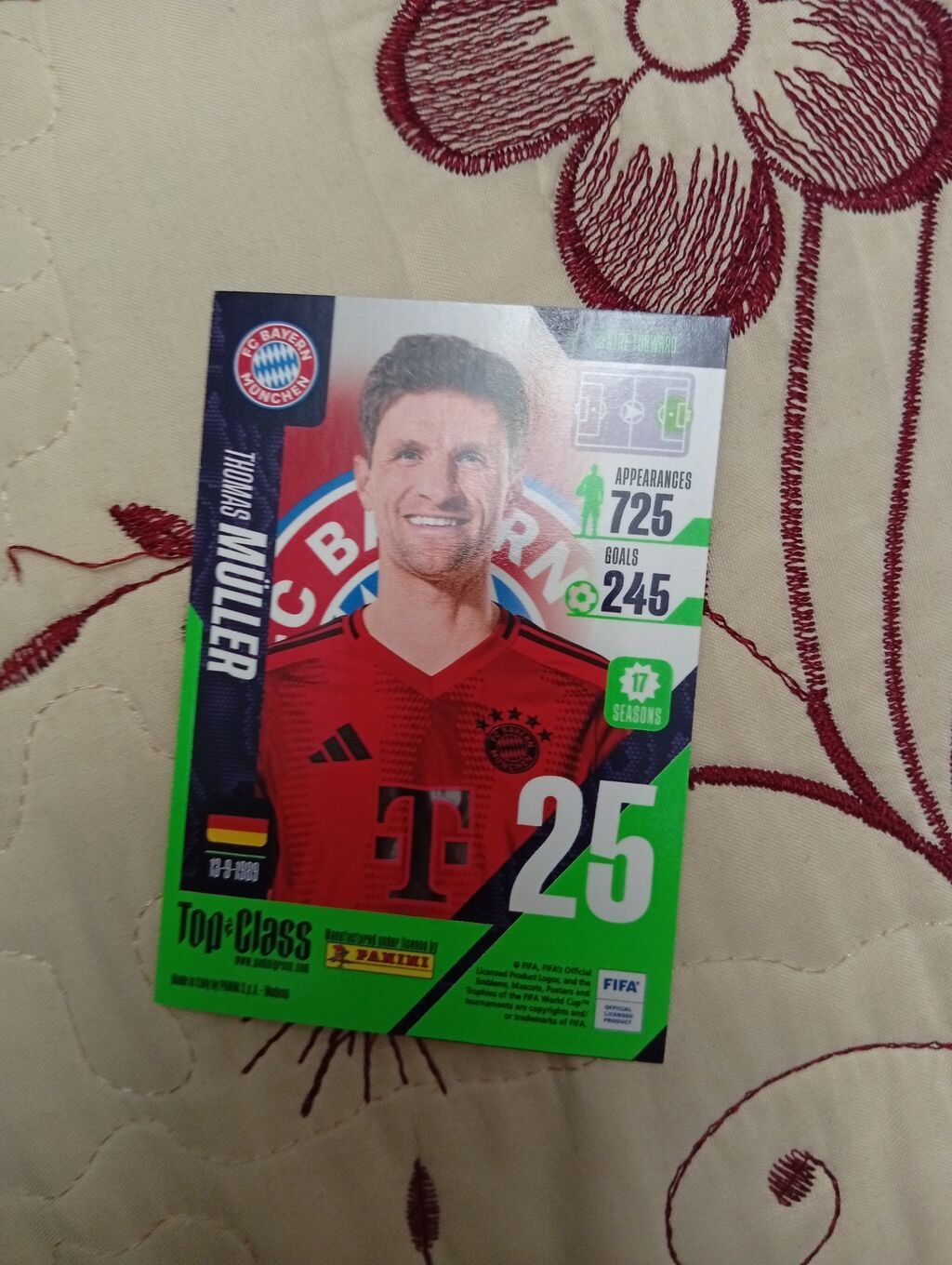 Panini Top Class futbol kartı – Thomas Müller (FC Bayern München) — Digər, Bakı (2)