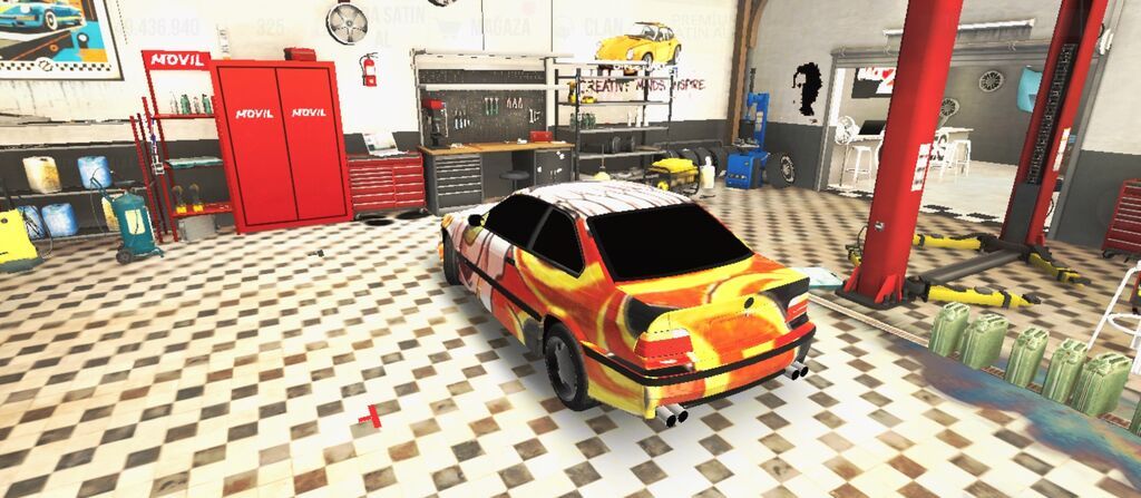 BMW E36 kupе üçün xüsusi dizaynlı vinil/airbrush bədən işi - Tam — Avtoxidmət və diaqnostika, Masazır (2)
