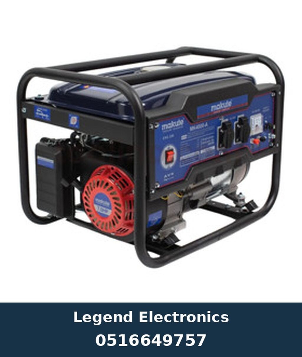 Elan başlığı: Benzin generatoru Makute MK4000A, Benzin, 2.4 kVt, 220 V — Generatorlar, Bakı