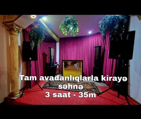 Tam avadanlıqlarla kirayə səhnə xidməti - 3 saat – 35 m - Səhnə — Bakı